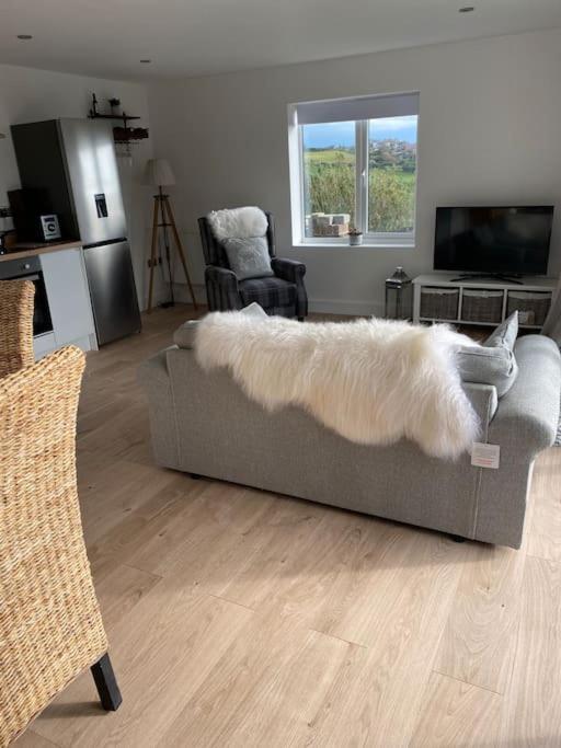 Spacious Studio Cabin With Sea/ Downs Views Sole Use Of Hottub In 锡福德 外观 照片